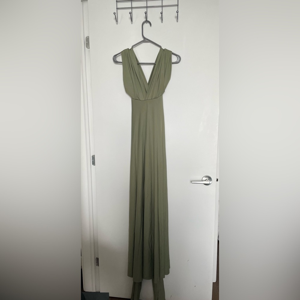 Olive Green Maxi Infinity Dress